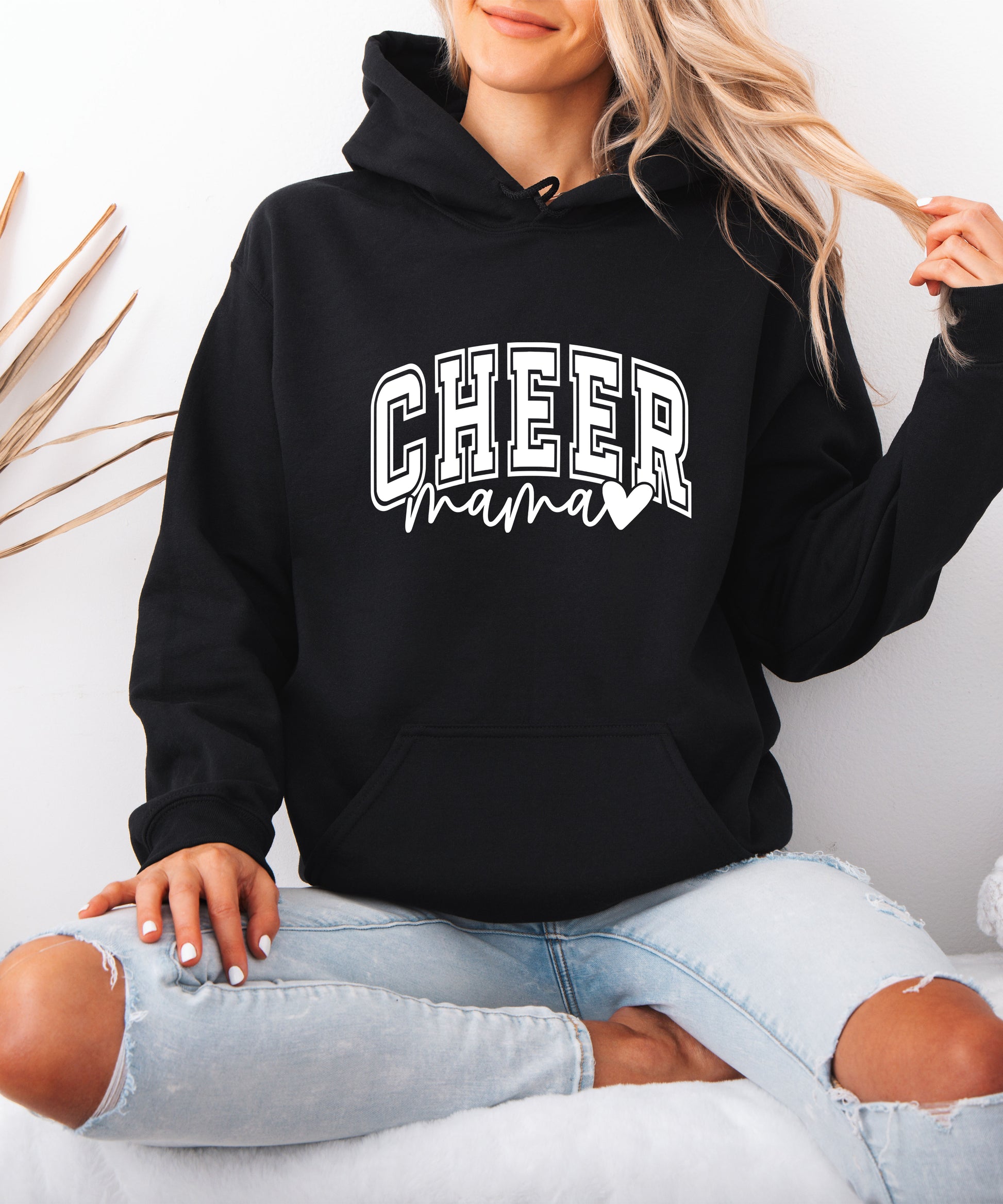 Cheer Mama Black Hoodie for Women - view 5