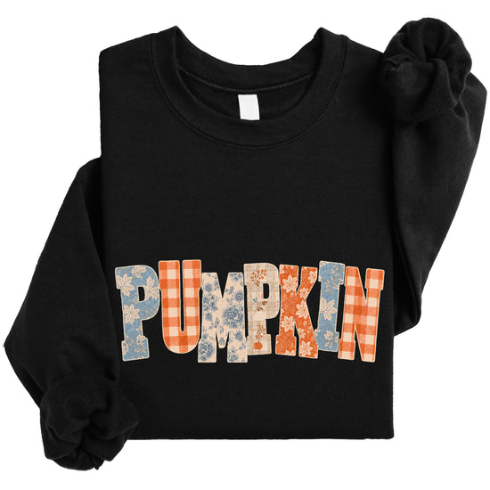 Pumpkin Patch Fall Sweatshirt Black Sweatshirt view 6