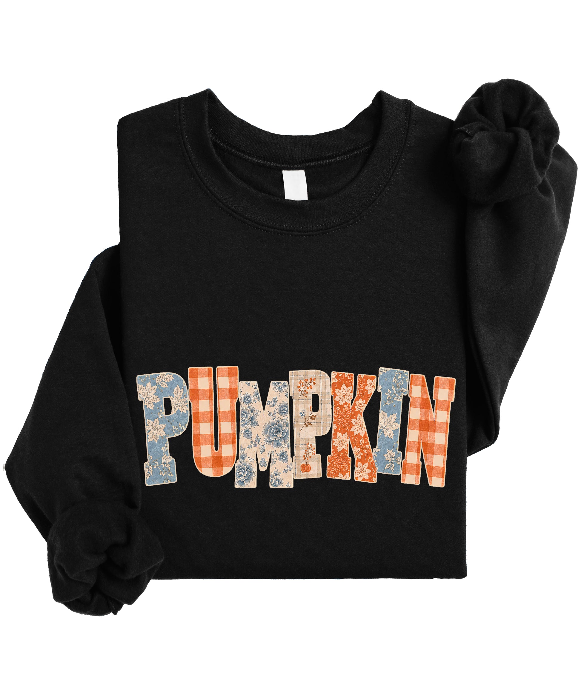 Pumpkin Patch Fall Sweatshirt Black Sweatshirt view 6