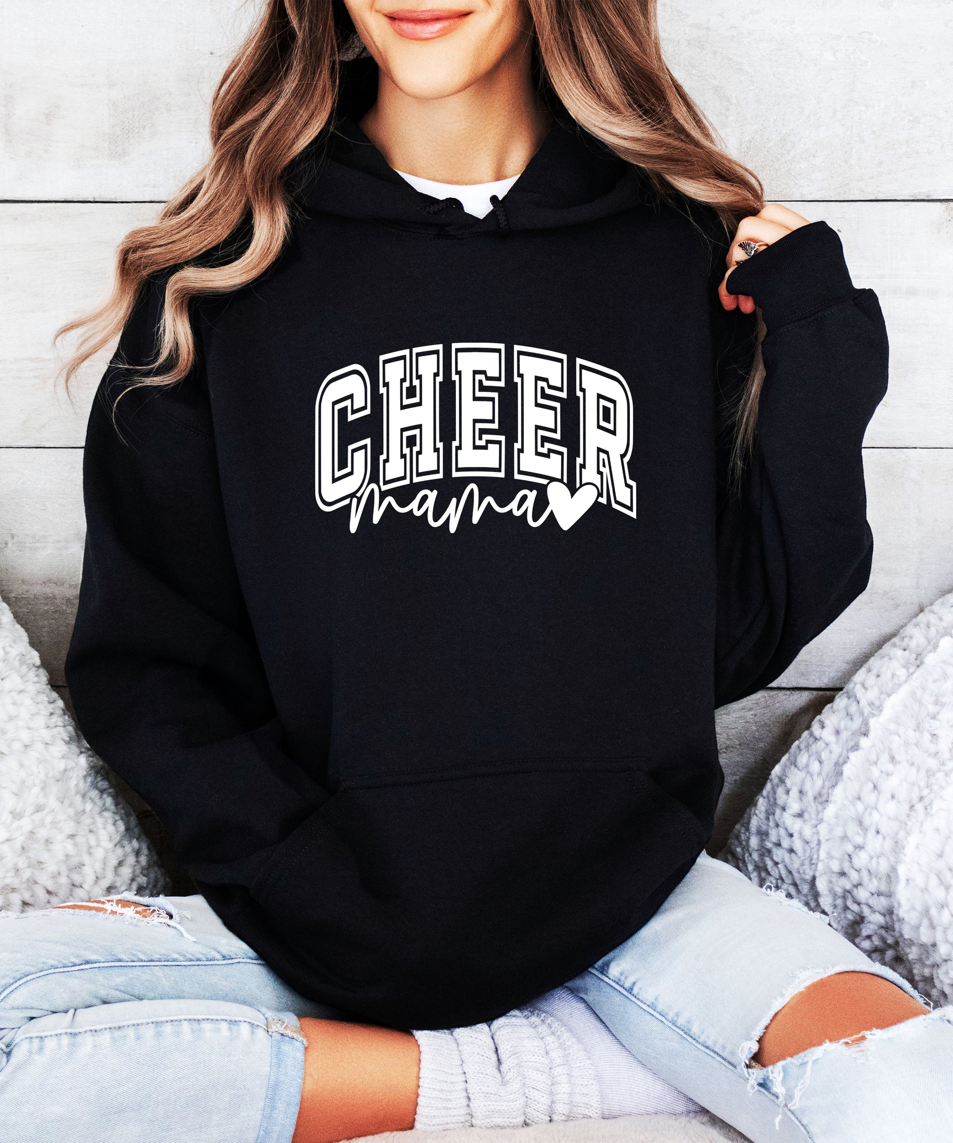 Cheer Mama Black Hoodie for Women - view 6