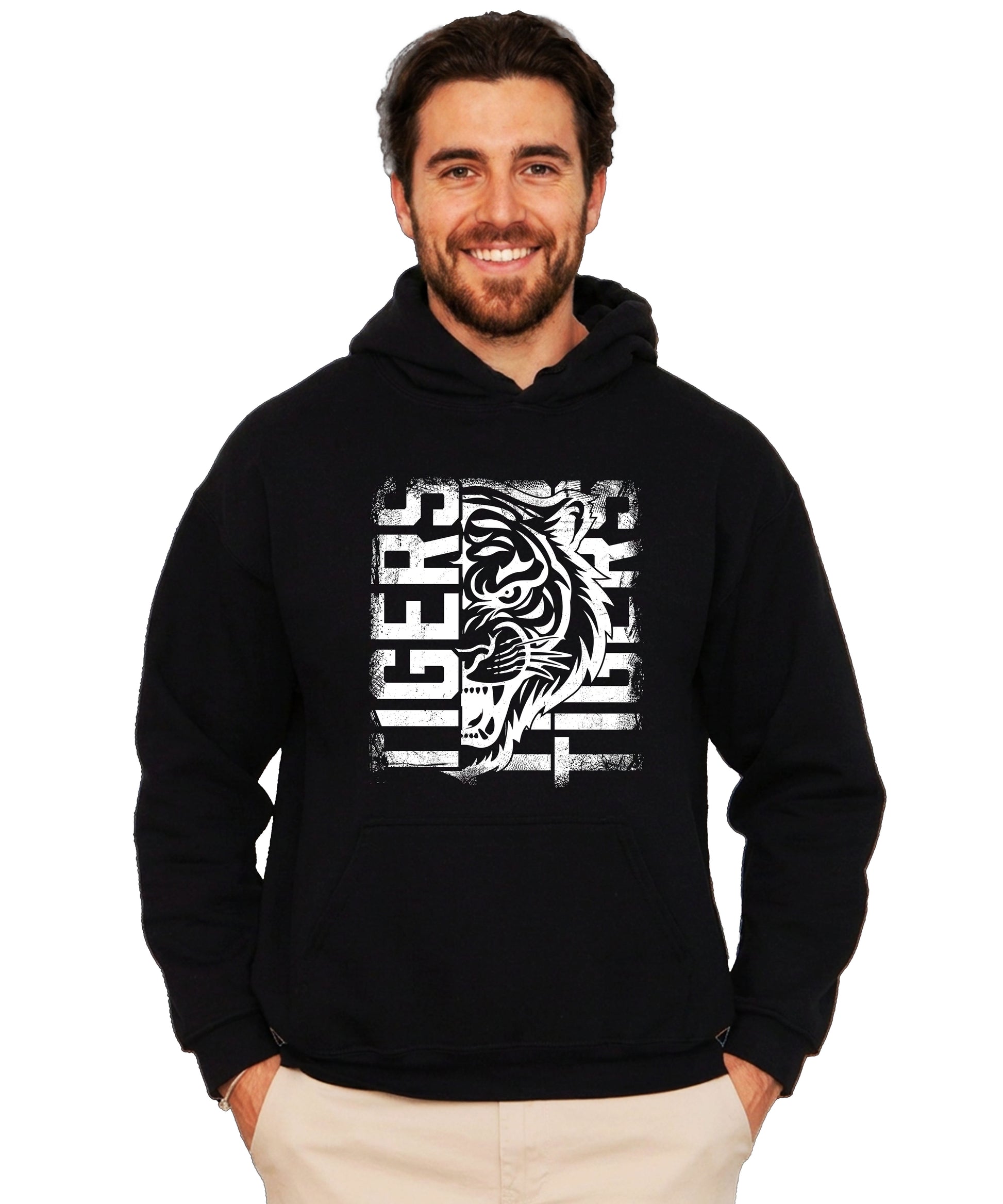Tigers School Spirit Hoodie Black view 6