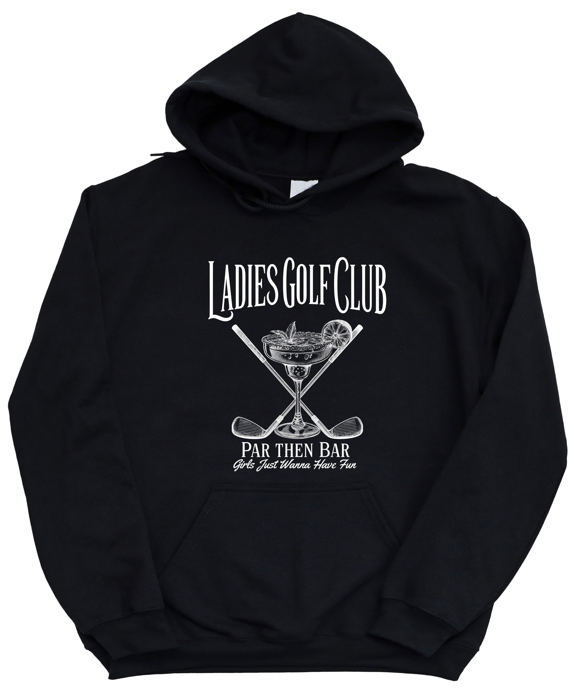 Ladies Golf Club Par Then Bar Hoodie for Women - Black 6