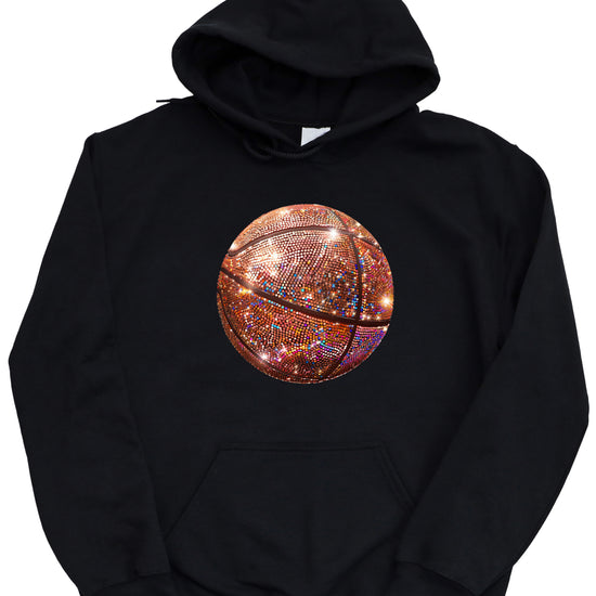 Glitter basketball hoodie in Black - view 7