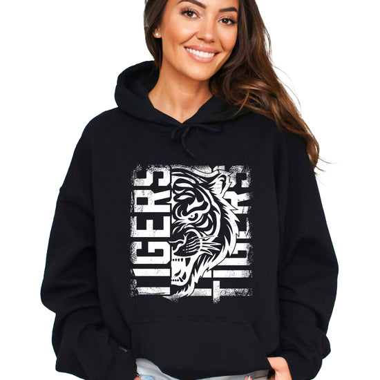 Tigers School Spirit Hoodie Black view 7