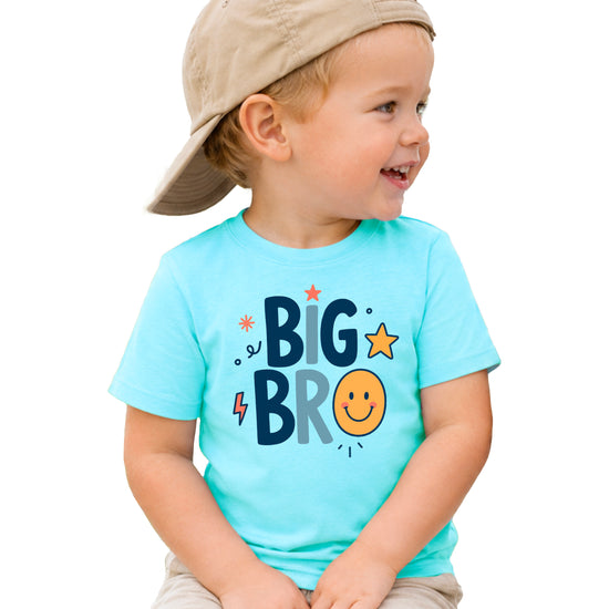 Big Bro Shirt for Boys Big Brother Sibling Reveal Tee in Chill view 2
