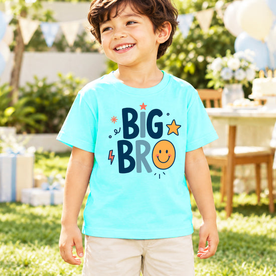 Big Bro Shirt for Boys Big Brother Sibling Reveal Tee in Chill view 4