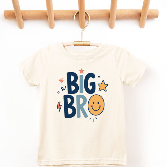 Big Bro Shirt for Boys Big Brother Sibling Reveal Tee in Natural view 2