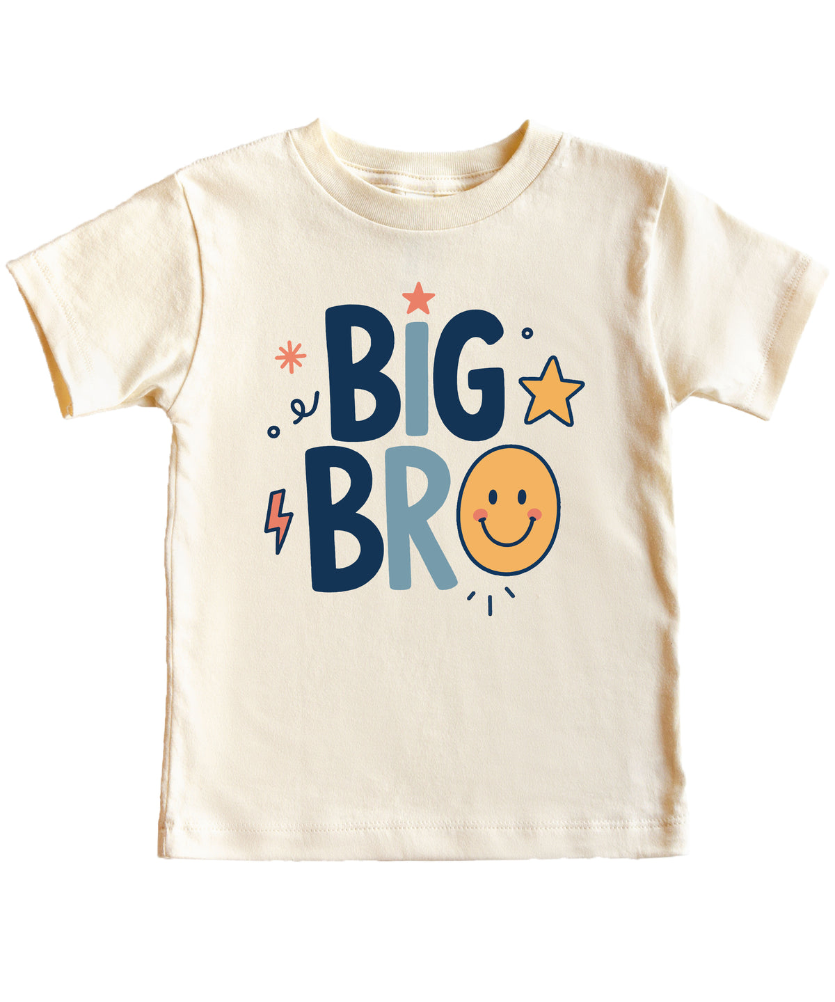 Big Bro Shirt for Boys Big Brother Sibling Reveal Tee in Natural view 4