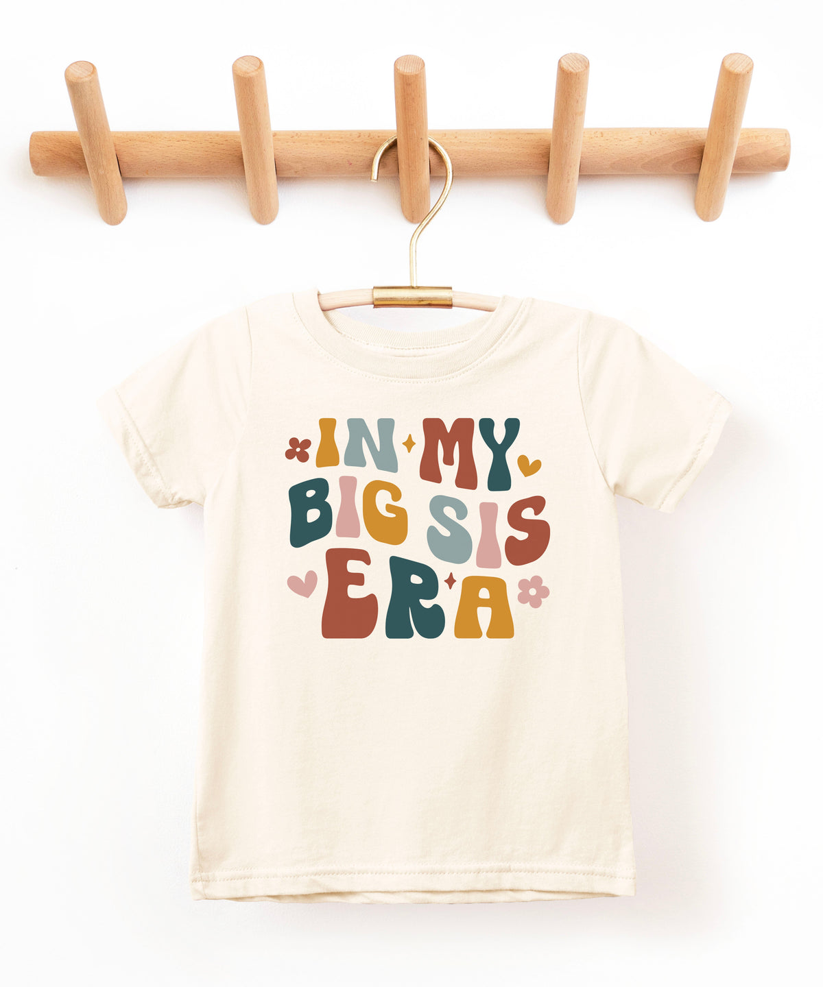 'In My Big Sis Era' girls' graphic tee in Natural, alternate view 2