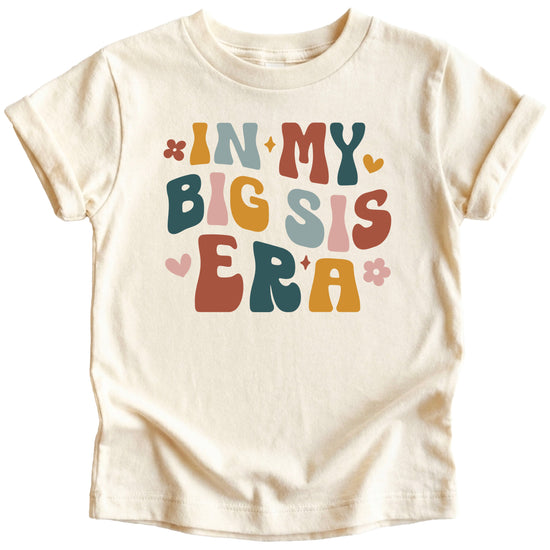 'In My Big Sis Era' girls' graphic tee in Natural, alternate view 4
