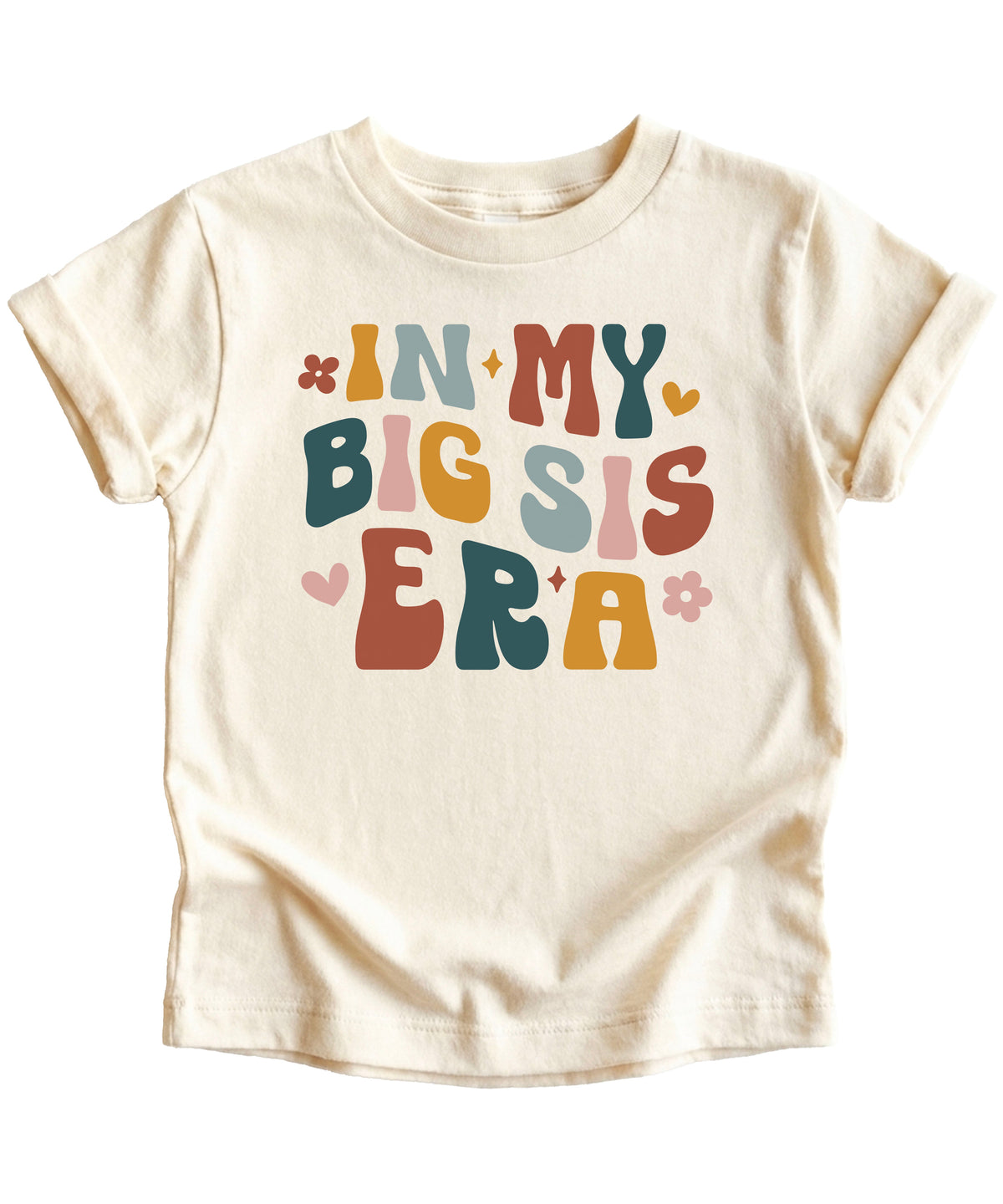 'In My Big Sis Era' girls' graphic tee in Natural, alternate view 4