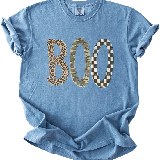 Blue Jean Boo Halloween shirt for women and teen girls, additional product view
