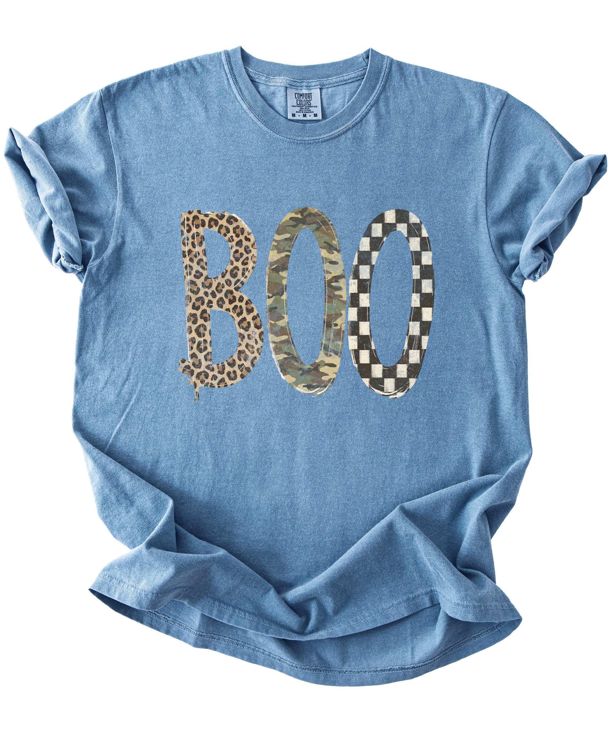 Blue Jean Boo Halloween shirt for women and teen girls, additional product view