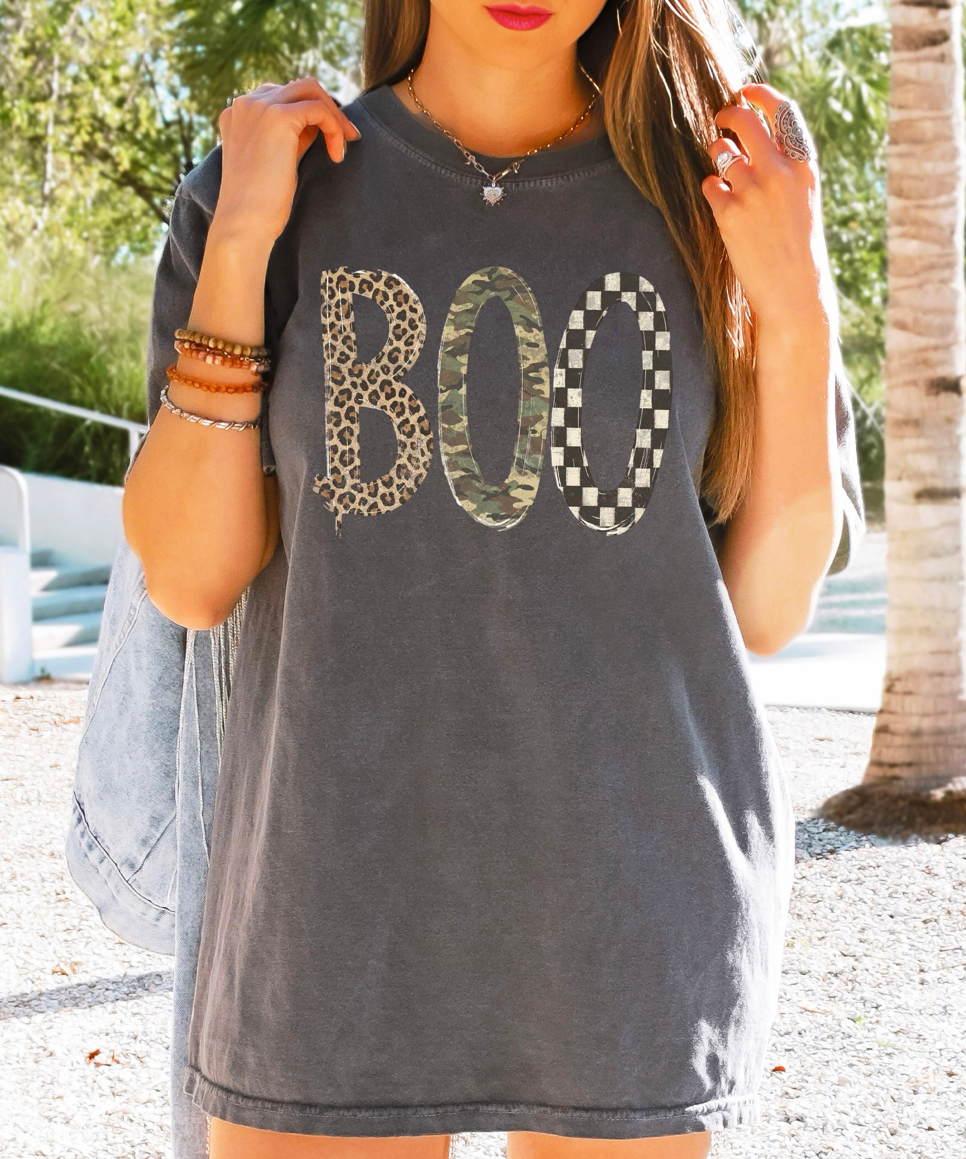 Pepper Boo Halloween Comfort Colors 1717 tee, additional product view