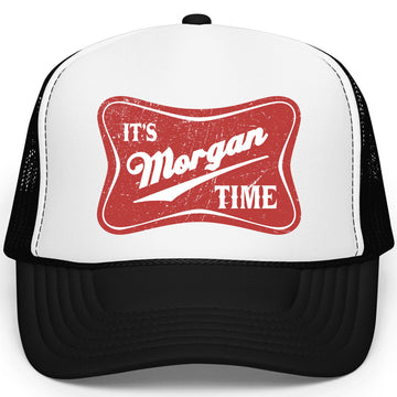 It's Morgan Time Trucker Hat Country Music Classic 5 Panel Mesh Foam Front Snapback