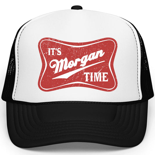 It's Morgan Time Trucker Hat Country Music Classic 5 Panel Mesh Foam Front Snapback