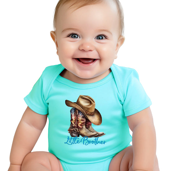 Little Brother Cowboy Boots Bodysuit - Chill 1