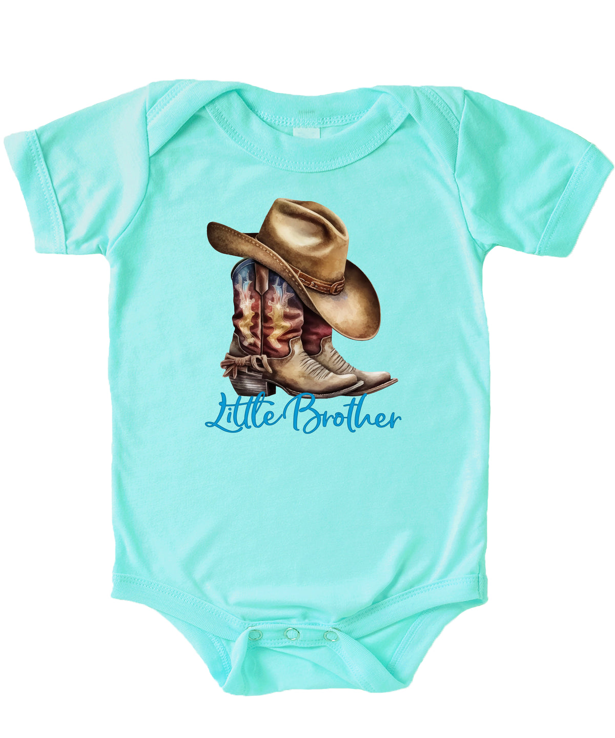 Little Brother Cowboy Boots Bodysuit - Chill 3