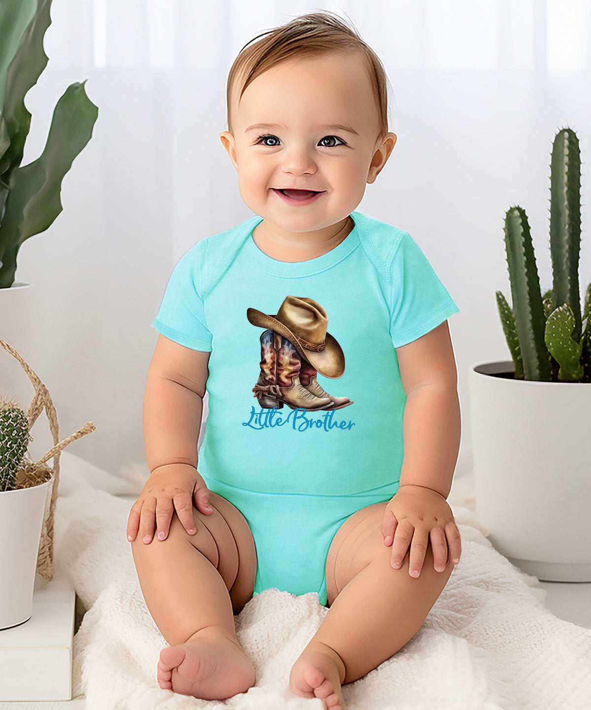 Little Brother Cowboy Boots Bodysuit - Chill 4