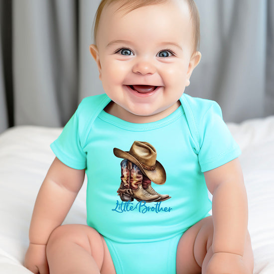 Little Brother Cowboy Boots Bodysuit - Chill 5