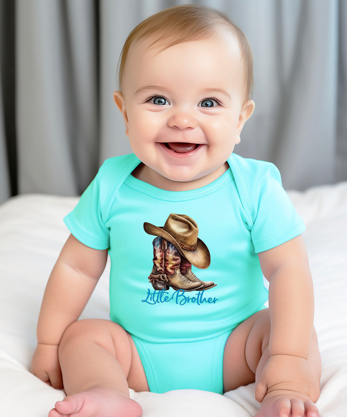 Little Brother Cowboy Boots Bodysuit - Chill 5