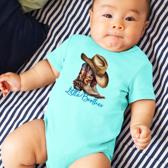Little Brother Cowboy Boots Bodysuit - Chill 7