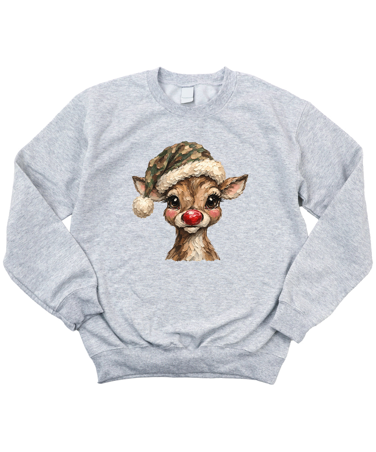 Camo reindeer Christmas sweatshirt for kids