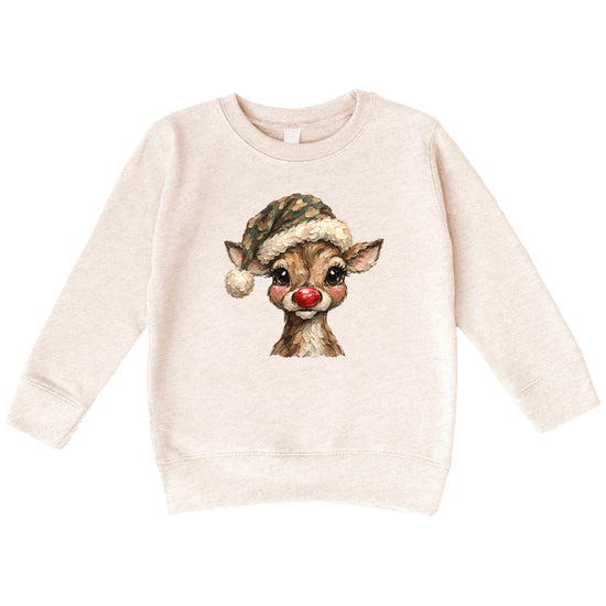 Camo reindeer Christmas sweatshirt for kids