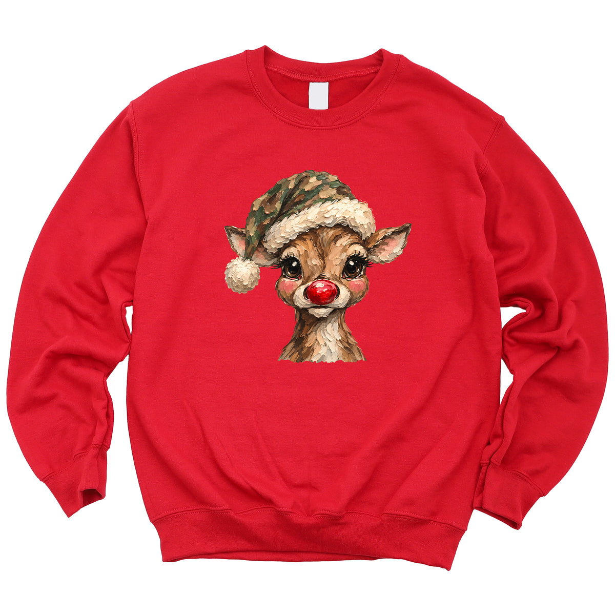 Camo reindeer Christmas sweatshirt for kids
