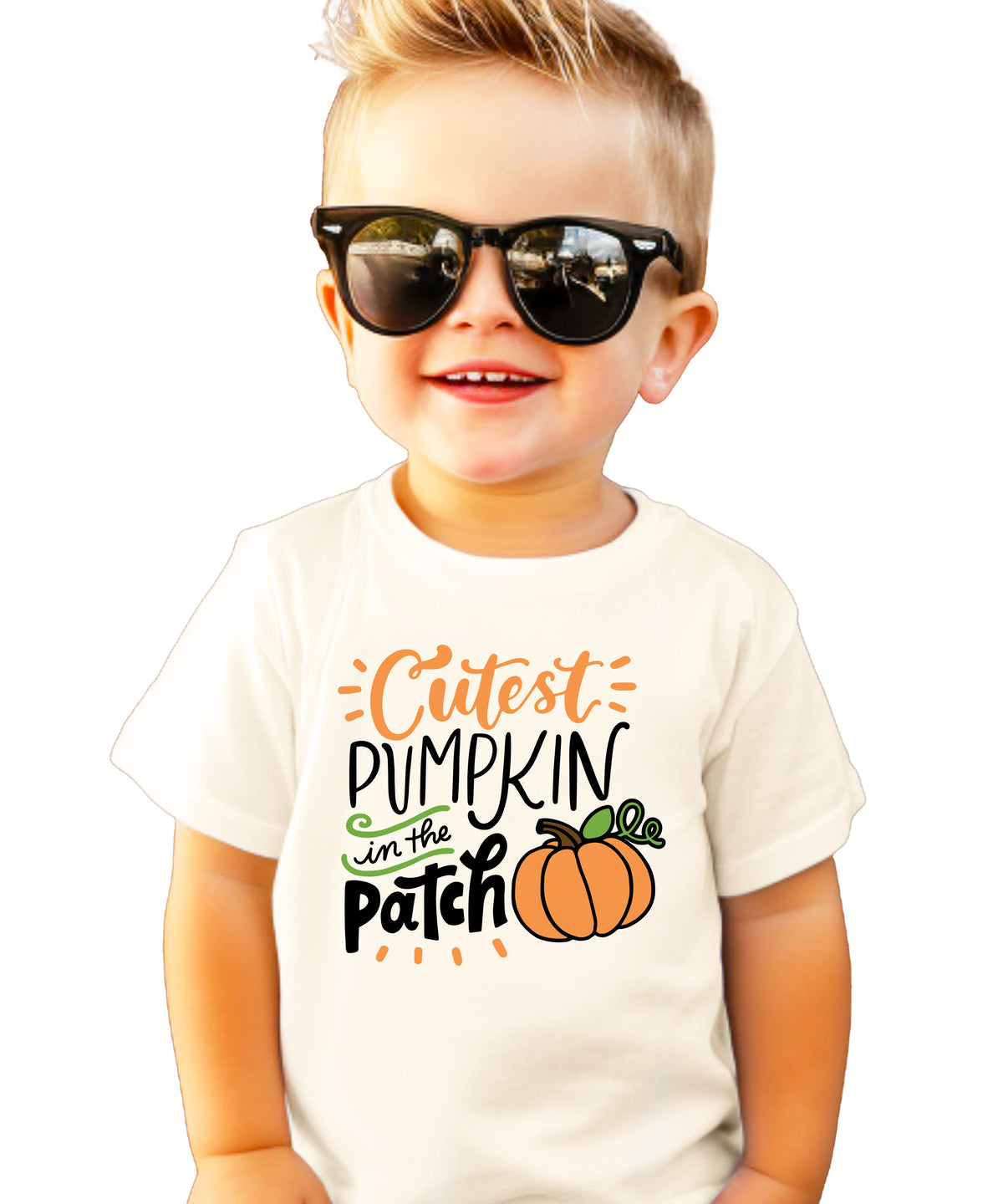 Cutest Pumpkin in the Patch Natural shirt styled view