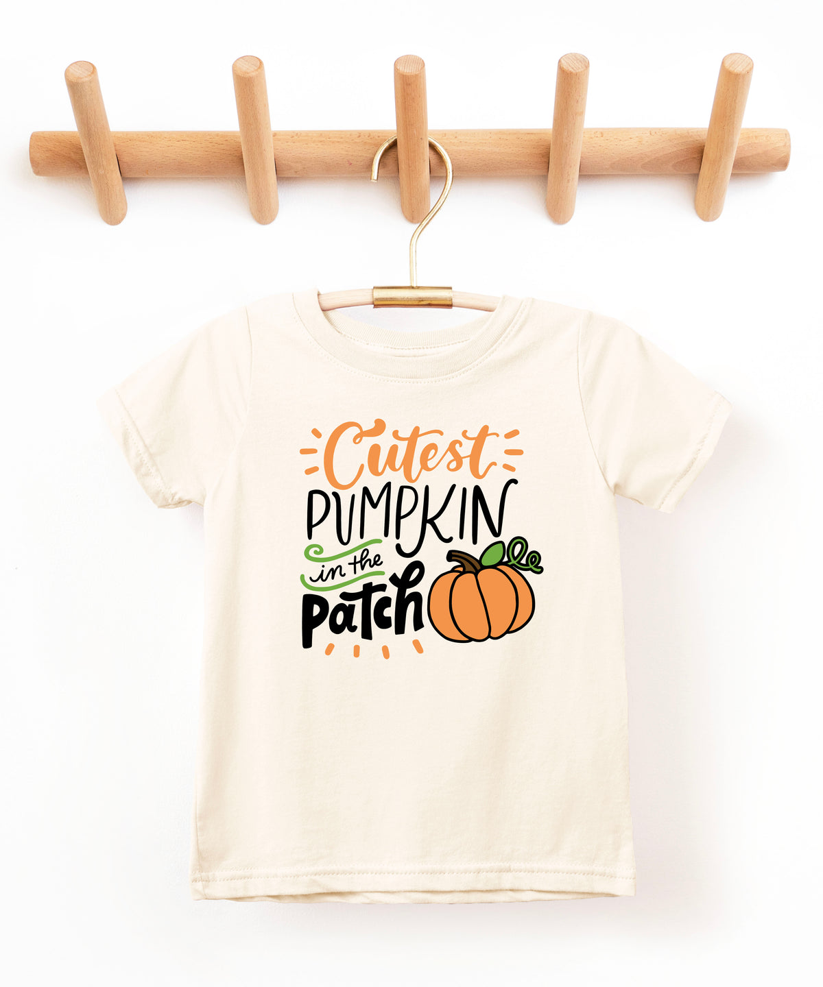 Cutest Pumpkin in the Patch Natural shirt lifestyle view