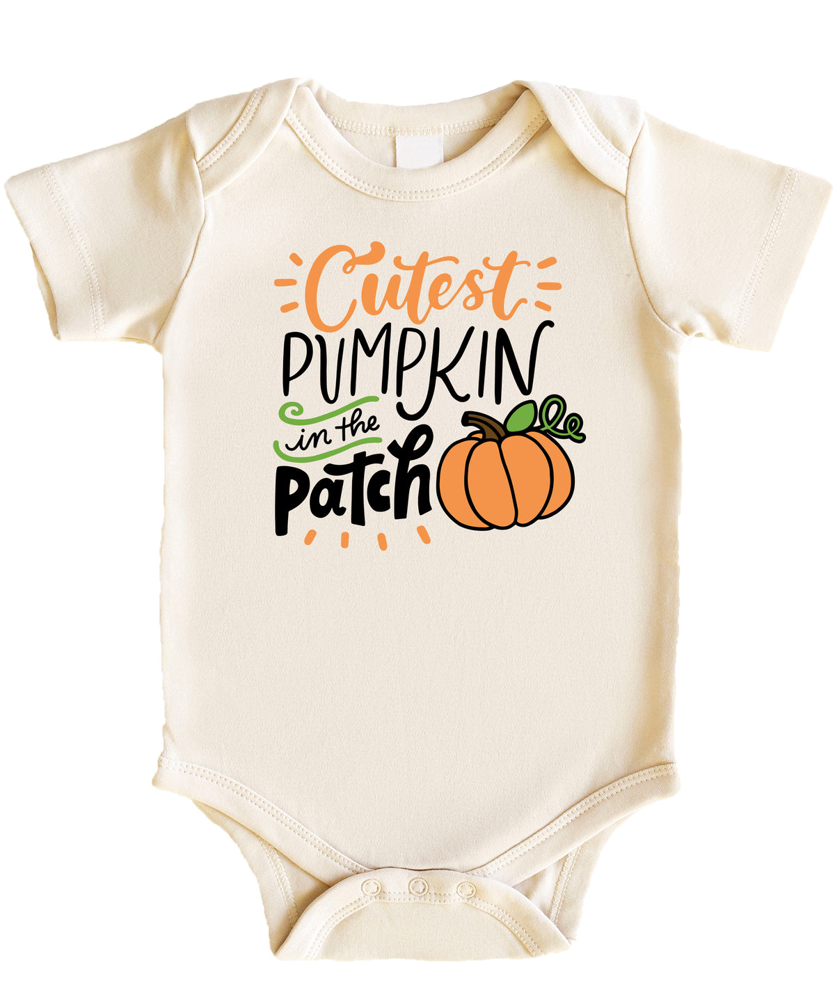 Cutest Pumpkin in the Patch Natural bodysuit lifestyle view