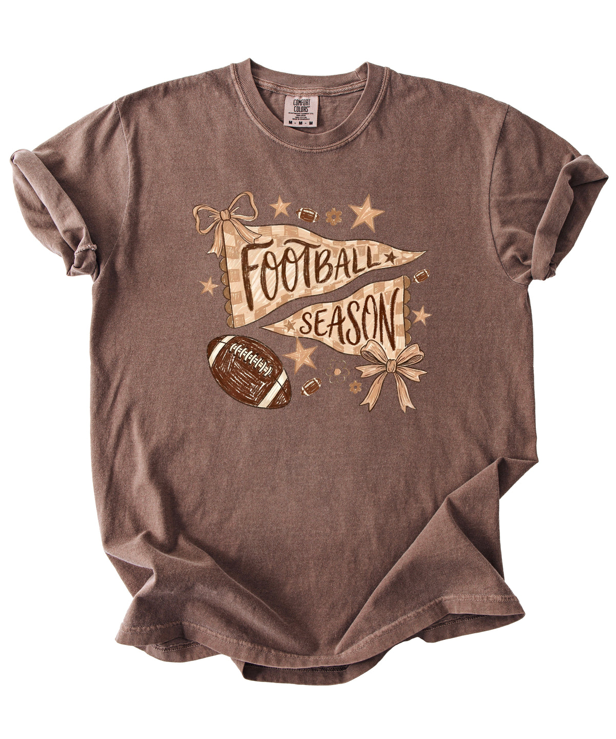 Olive Loves Apple Football Season game day tee - Espresso Shirt - view 4