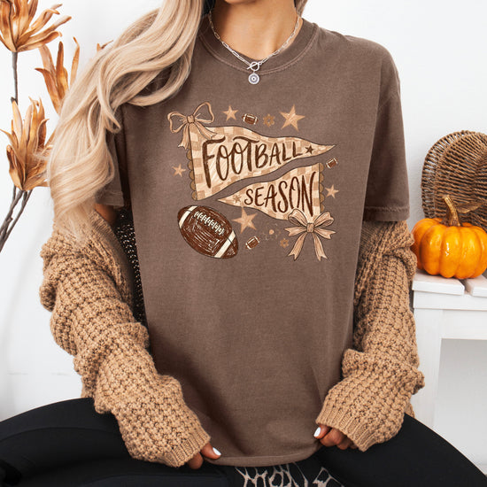 Olive Loves Apple Football Season game day tee - Espresso Shirt - view 5