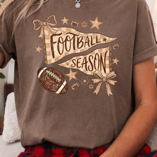 Olive Loves Apple Football Season game day tee - Espresso Shirt - view 6
