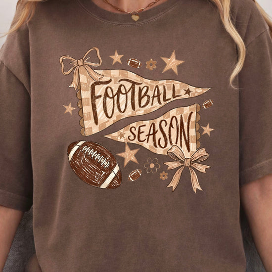 Olive Loves Apple Football Season game day tee - Espresso Shirt - view 7