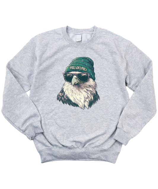 Eagles football sweatshirt, gray, adult, image 1 of 7