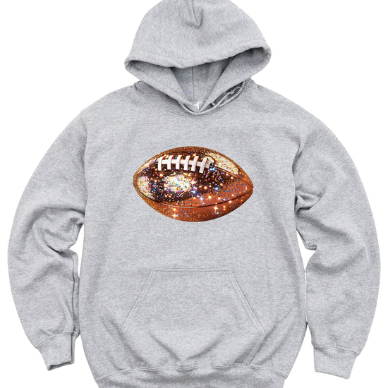 Glitter Football Hoodie - Gray - 7