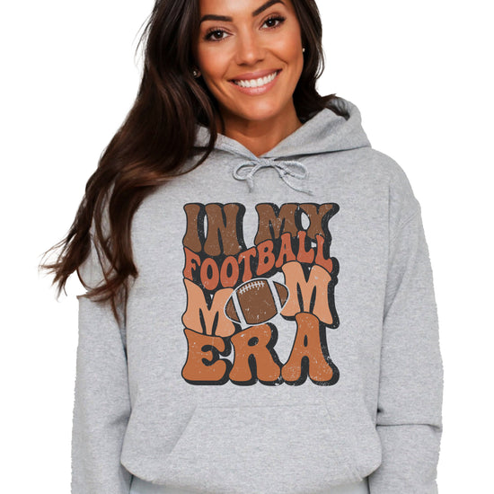 In My Football Mom Era hoodie in Gray - view 1