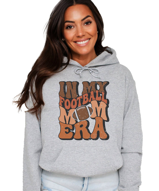 In My Football Mom Era hoodie in Gray - view 1