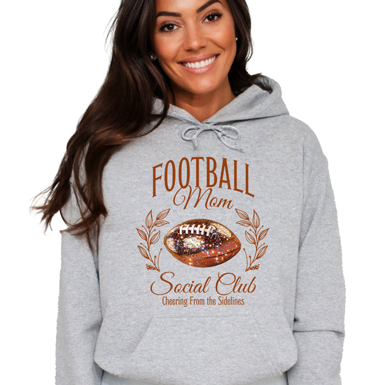 Football Mom Social Club hoodie in Gray - view 1