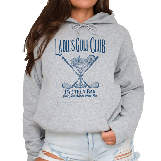Ladies Golf Club Par Then Bar Hoodie for Women - Gray 1