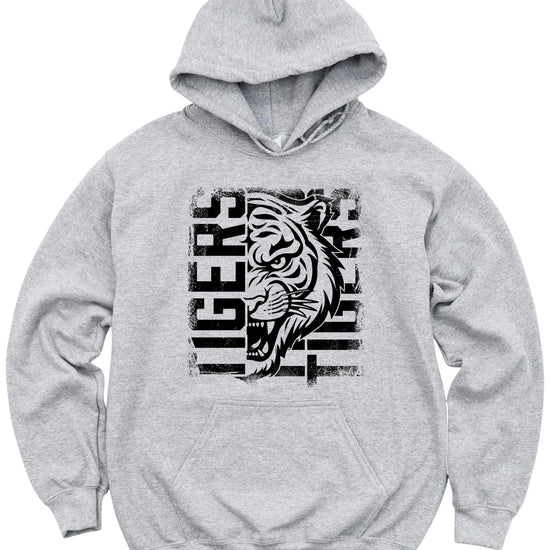 Tigers School Spirit Hoodie Gray view 1