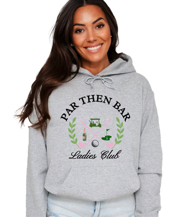 Par Then Bar Ladies Club Golf Hoodie for Women - Gray Hoodie - view 1