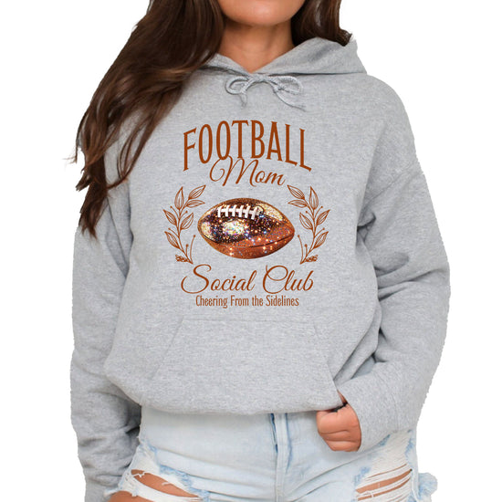 Football Mom Social Club hoodie in Gray - view 2
