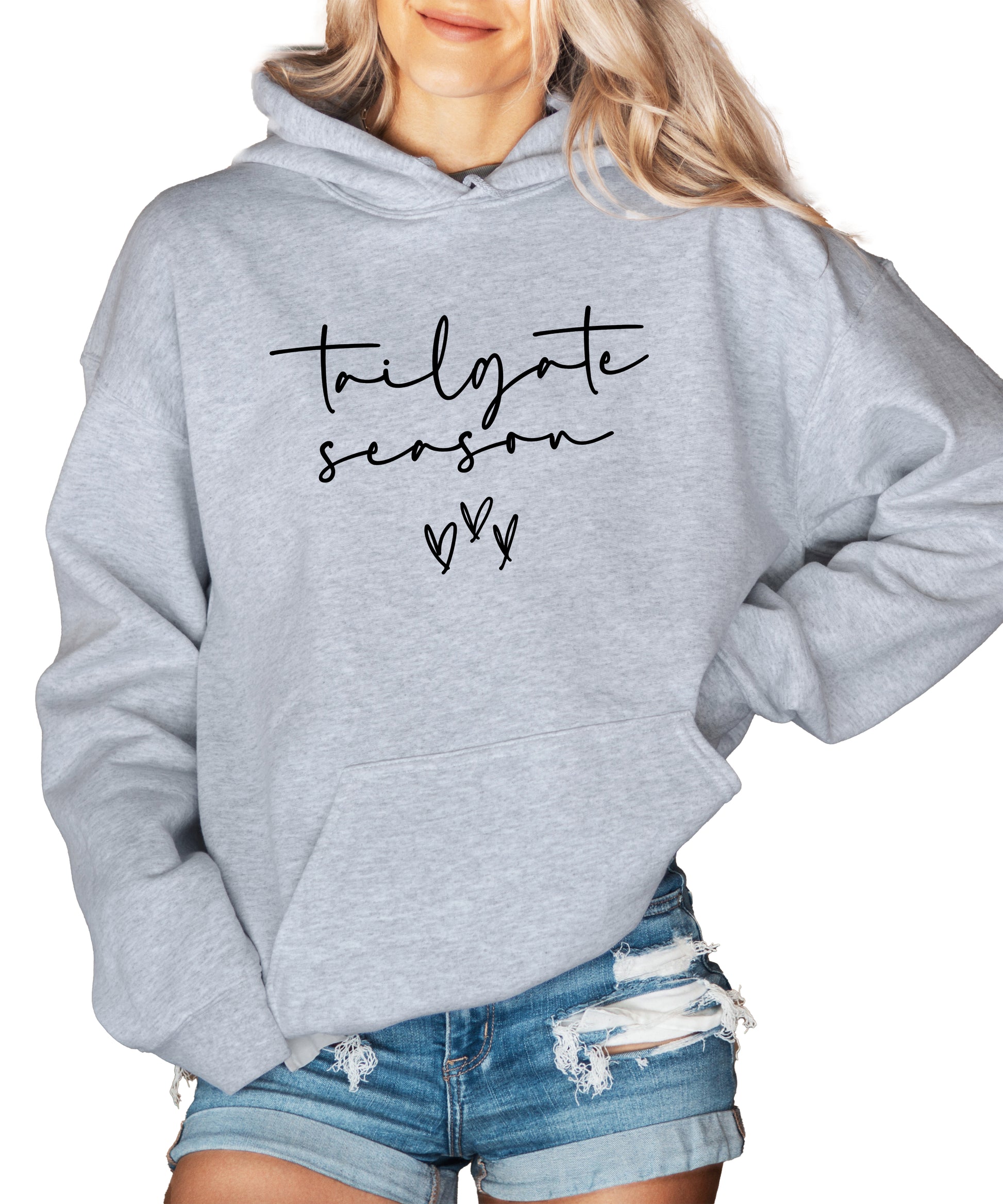 Tailgate Season hoodie Gray view 2