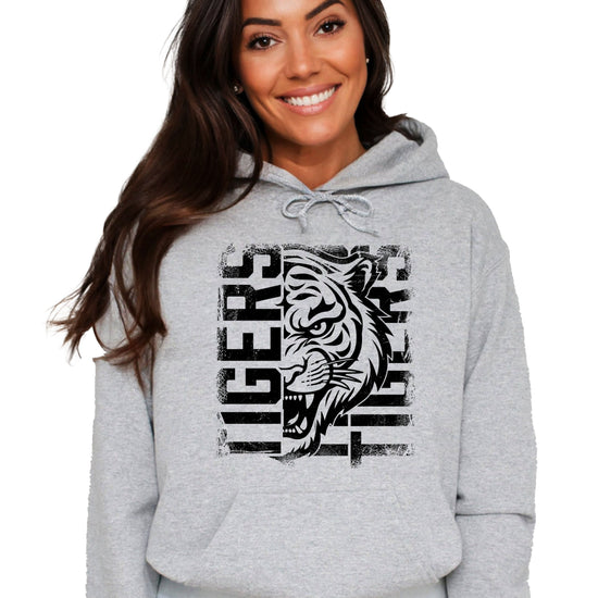 Tigers School Spirit Hoodie Gray view 2