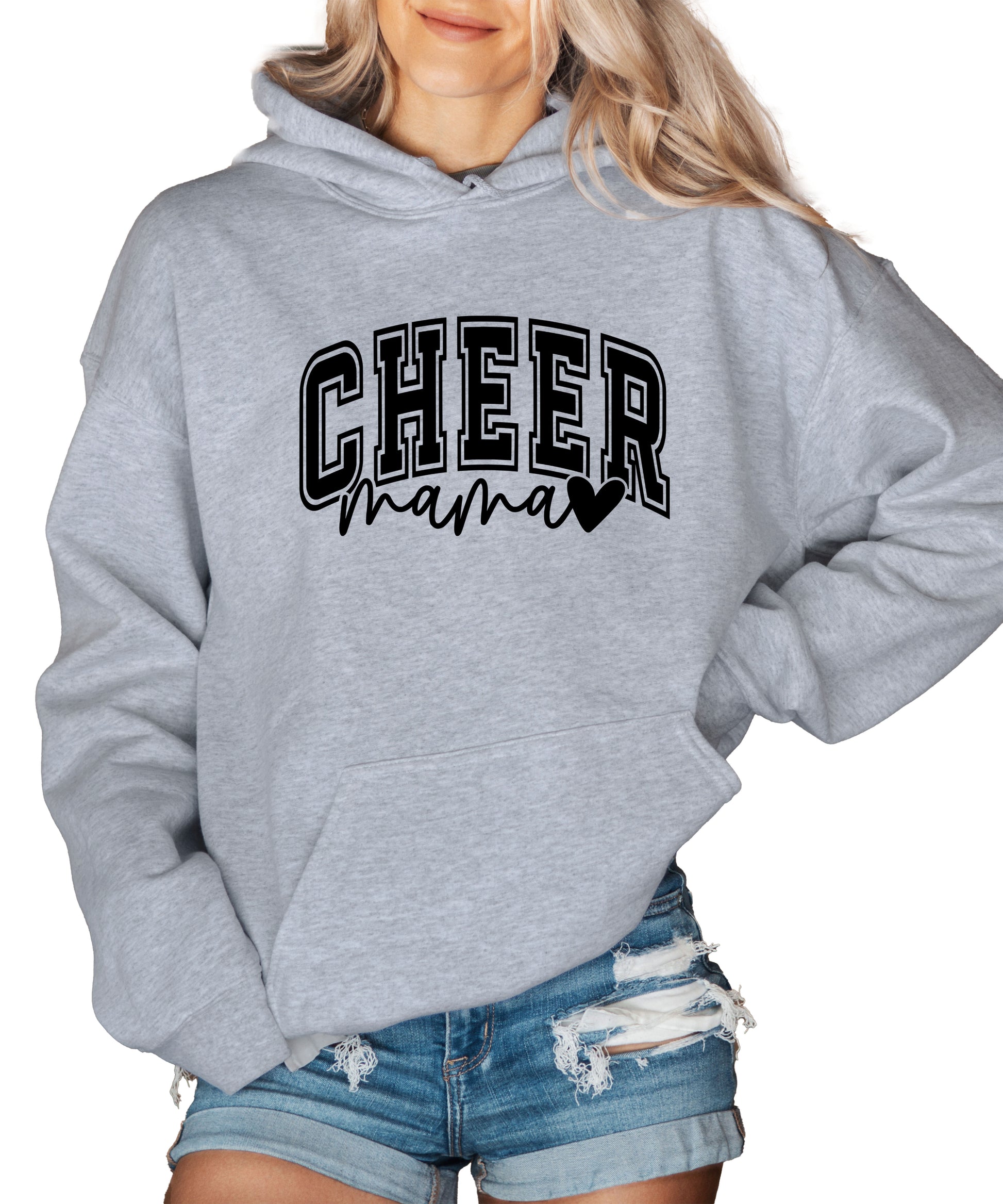 Cheer Mama Gray Hoodie for Women - view 2
