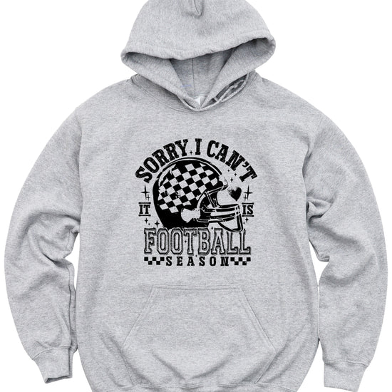 Sorry I Can't It Is Football Season hoodie - Gray Hoodie - G3