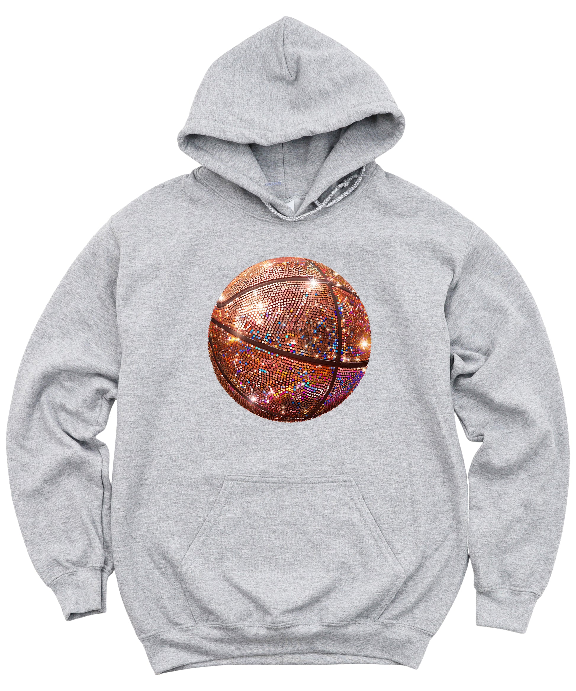 Glitter basketball hoodie in Gray - view 3